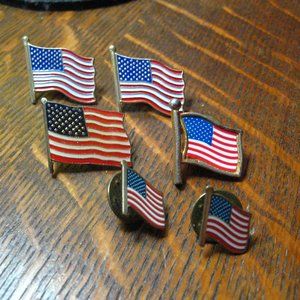 🇺🇸 American Flag Old Glory Lapel Pins Set Of Six (6)